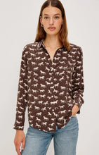 Load image into Gallery viewer, RAILS KATE SHIRT - IVORY HORSES
