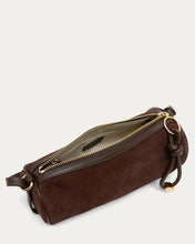 Load image into Gallery viewer, AIMEE SKIPPER BARREL CONVERTIBLE SHOULDER BAG SUEDE
