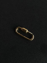 Load image into Gallery viewer, 14K GOLD LARGE CARABINER 25MM
