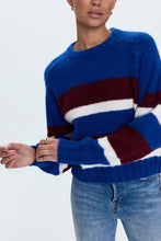 Load image into Gallery viewer, PISTOLA ADINA EVERYDAY SWEATER - AZURE CLARET STRIPE
