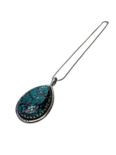 Load image into Gallery viewer, JW STERLING SILVER AMERICAN TURQUOISE NECKLACE – 20"
