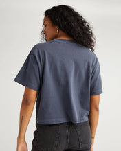 Load image into Gallery viewer, RICHER POORER RELAXED CROP TEE- BLUE STEEL

