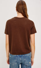 Load image into Gallery viewer, RAILS COTTON CASHMERE SHORT SLEEVE TEE - ESPRESSO

