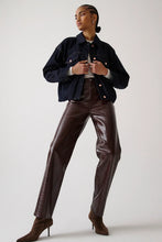 Load image into Gallery viewer, PISTOLA CASSIE BURGUNDY CROC PANT
