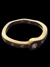 Load image into Gallery viewer, 14K GOLD MATTE STACKER RING WITH NATURAL DIAMONDS

