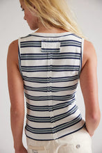 Load image into Gallery viewer, FREE PEOPLE JAMIE HENLEY STRIPE - WHITE COMBO
