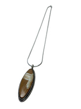 Load image into Gallery viewer, JW STERLING SILVER WALRUS TUSK PENDANT NECKLACE – 20"
