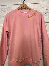 Load image into Gallery viewer, SANDPOINT EMBROIDERED SWEATSHIRT- PASTEL PINK
