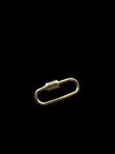 Load image into Gallery viewer, 14K GOLD LARGE CARABINER 25MM
