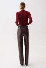 Load image into Gallery viewer, PISTOLA CASSIE BURGUNDY CROC PANT
