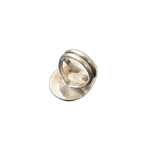 Load image into Gallery viewer, Silver ring with a textured design.

