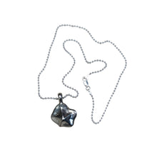 Load image into Gallery viewer, Sterling silver necklace with a hand cast star pendant.
