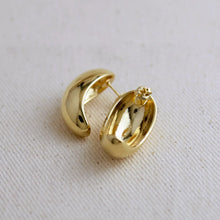 Load image into Gallery viewer, CAMPFIRE COUTURE 18K GOLD FILLED DOME EARRINGS
