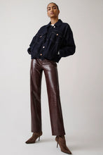Load image into Gallery viewer, PISTOLA CASSIE BURGUNDY CROC PANT

