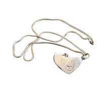 Load image into Gallery viewer, JW STERLING SILVER RUBY ABSTRACT CHARM PENDANT - 20"
