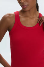 Load image into Gallery viewer, PISTOLA CHRISTY CURVED HEM TANK TOP - RUBY
