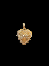 Load image into Gallery viewer, 14K GOLD CHARM, MINI HEART WITH DIAMOND DETAILS PENDANTS
