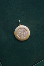 Load image into Gallery viewer, 14K GOLD CHARM, PENDANT WITH DIAMOND CENTER
