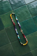 Load image into Gallery viewer, 14K GOLD GEMSTONE CANDY NECKLACE - MIXED RAINBOW
