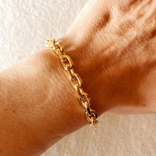 Load image into Gallery viewer, CAMPFIRE COUTURE 18K GOLD FILLED 7mm LINK BRACELET
