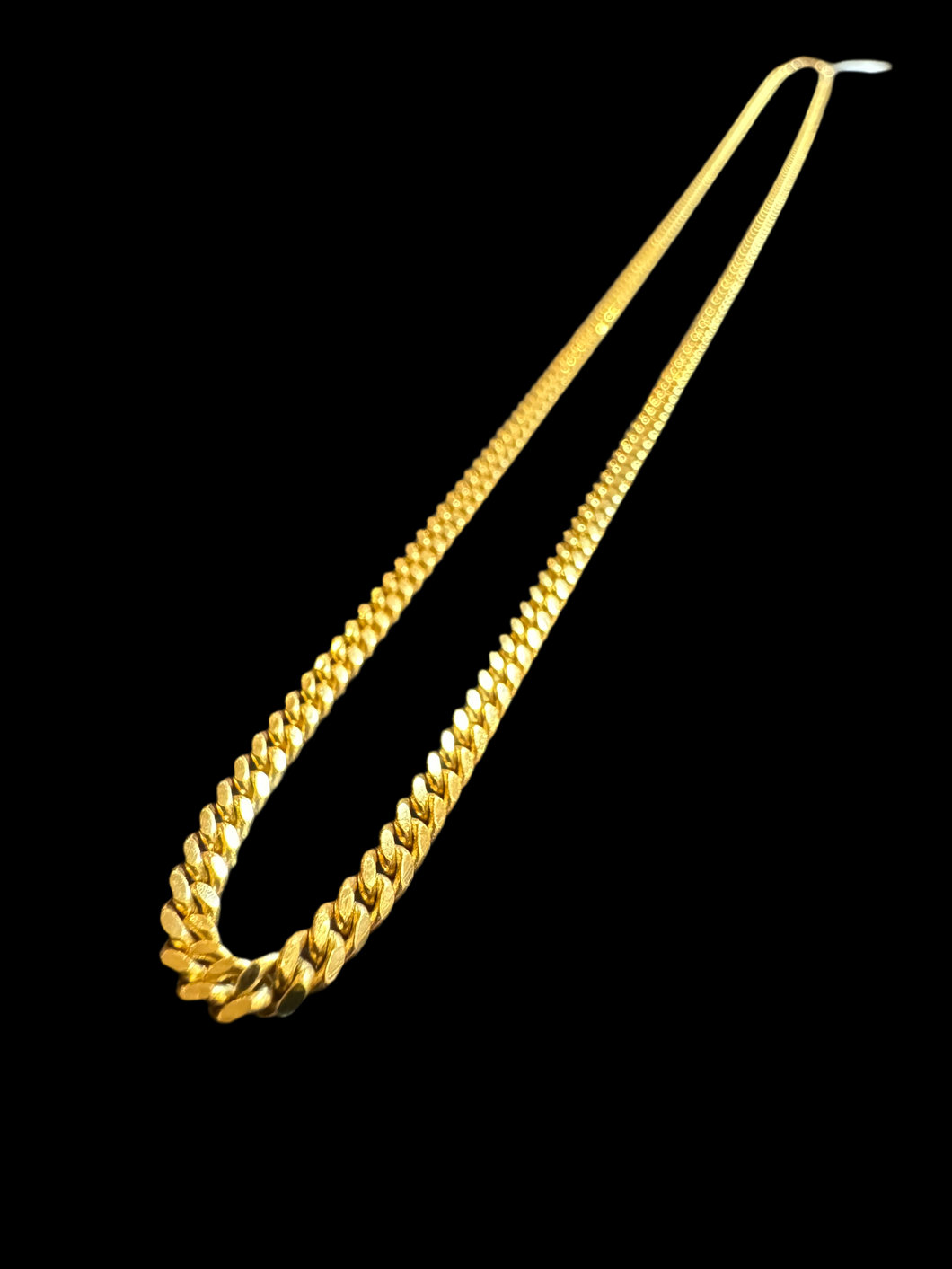 14K GOLD 20 INCH HANDMADE CUBAN LINK CHAIN