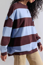 Load image into Gallery viewer, FREE PEOPLE CLASSIC STRIPED OVERSIZED CREWNECK
