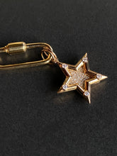 Load image into Gallery viewer, 14K GOLD CHARM, MINI PAVE DIAMOND STAR
