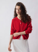 Load image into Gallery viewer, AMERICAN VINTAGE WOMEN'S CARDIGAN VITOW - CHINA CARMINE
