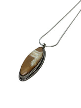 Load image into Gallery viewer, JW STERLING SILVER WALRUS TUSK PENDANT NECKLACE – 20"
