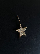 Load image into Gallery viewer, 14K GOLD CHARM, MINI PAVE DIAMOND STAR
