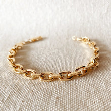 Load image into Gallery viewer, CAMPFIRE COUTURE 18K GOLD FILLED 7mm LINK BRACELET
