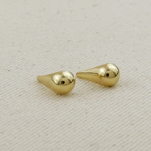 Load image into Gallery viewer, CAMPFIRE COUTURE 18K GOLD FILLED 15MM TEARDROP STUD EARNINGS
