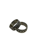Load image into Gallery viewer, JW STERLING SILVER ENGRAVED CHAIN RING
