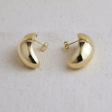 Load image into Gallery viewer, CAMPFIRE COUTURE 18K GOLD FILLED DOME EARRINGS
