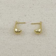 Load image into Gallery viewer, CAMPFIRE COUTURE 18K GOLD FILLED 15MM TEARDROP STUD EARNINGS
