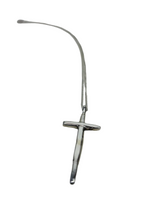 Load image into Gallery viewer, JW STERLING SILVER TEXTURED LARGE CROSS PENDANT NECKLACE – 20"
