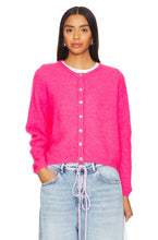 Load image into Gallery viewer, AMERICAN VINTAGE VITOW CARDIGAN NEON PINK MELANGE
