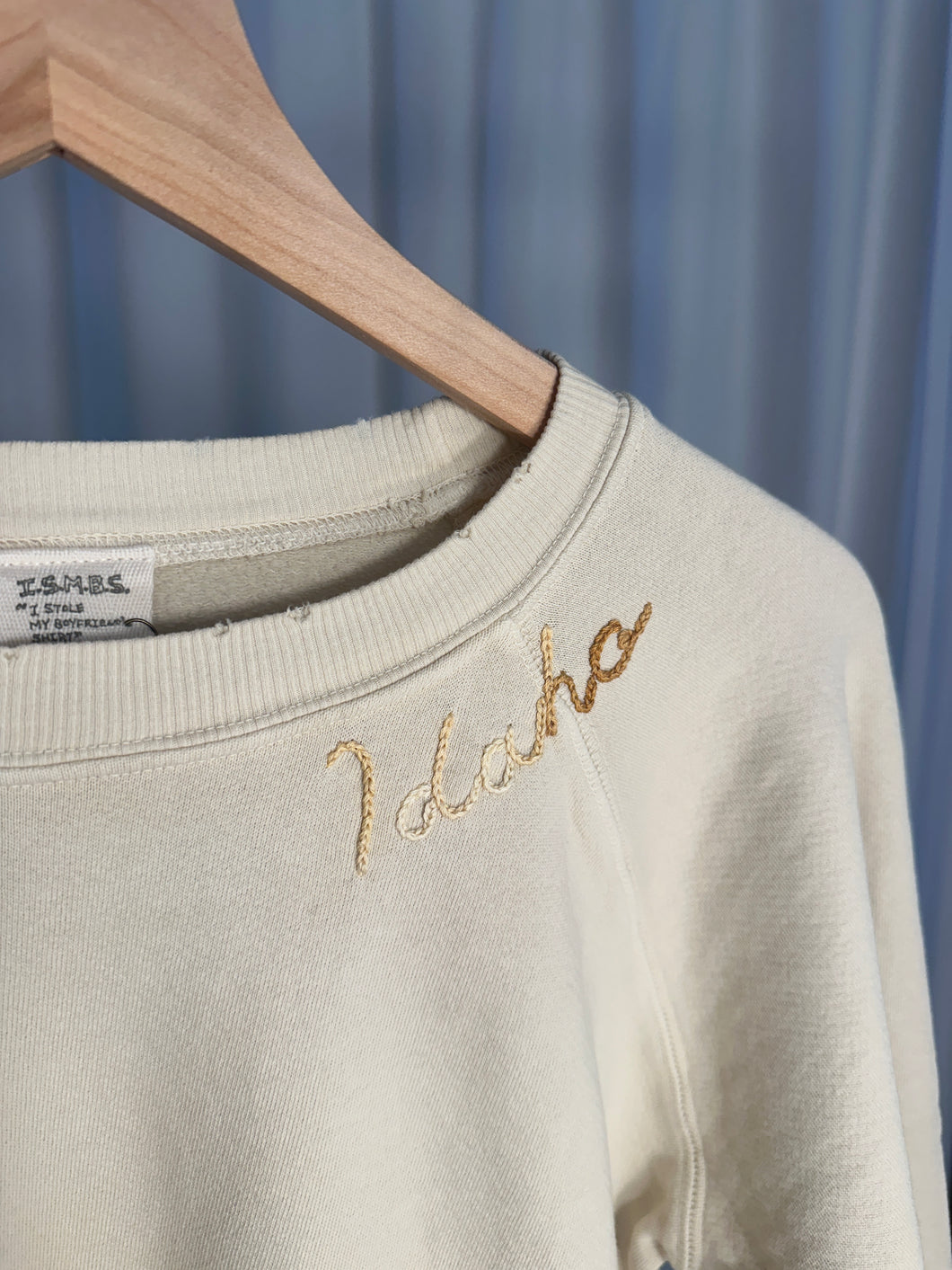 MILK EMBROIDERED IDAHO SWEATSHIRT