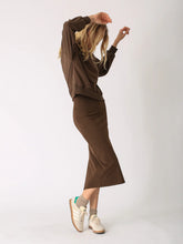 Load image into Gallery viewer, ELECTRIC &amp; ROSE SIMONE SKIRT COCOA
