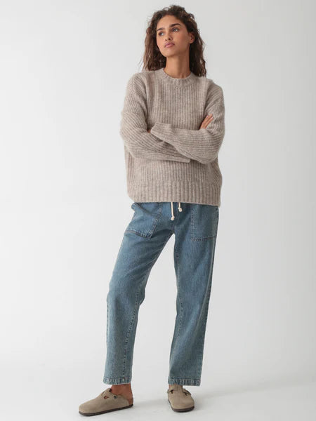 ELECTRIC & ROSE ESME SWEATER OATMEAL