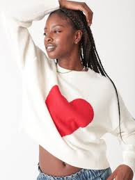 ELECTRIC & ROSE HEART SWEATER