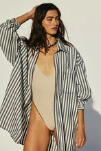 Load image into Gallery viewer, FREE PEOPLE FREDDIE SHIRT - NAUTICAL NAVY

