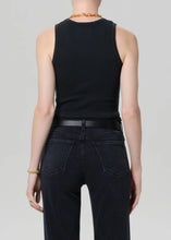 Load image into Gallery viewer, CITIZENS OF HUMANITY INEZ WAFFLE TANK - BLACK
