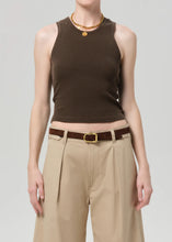 Load image into Gallery viewer, CITIZENS OF HUMANITY INEZ WAFFLE TANK - UMBER
