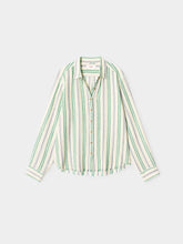 Load image into Gallery viewer, XIRENA BOWIE SHIRT - BLUE MOSS STRIPE
