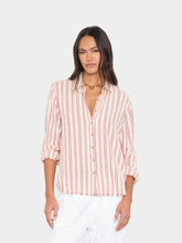Load image into Gallery viewer, XIRENA BOWIE SHIRT - DUSTY PINK STRIPE
