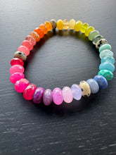 Load image into Gallery viewer, GEMSTONE CANDY BRACELET - NEON RAINBOW
