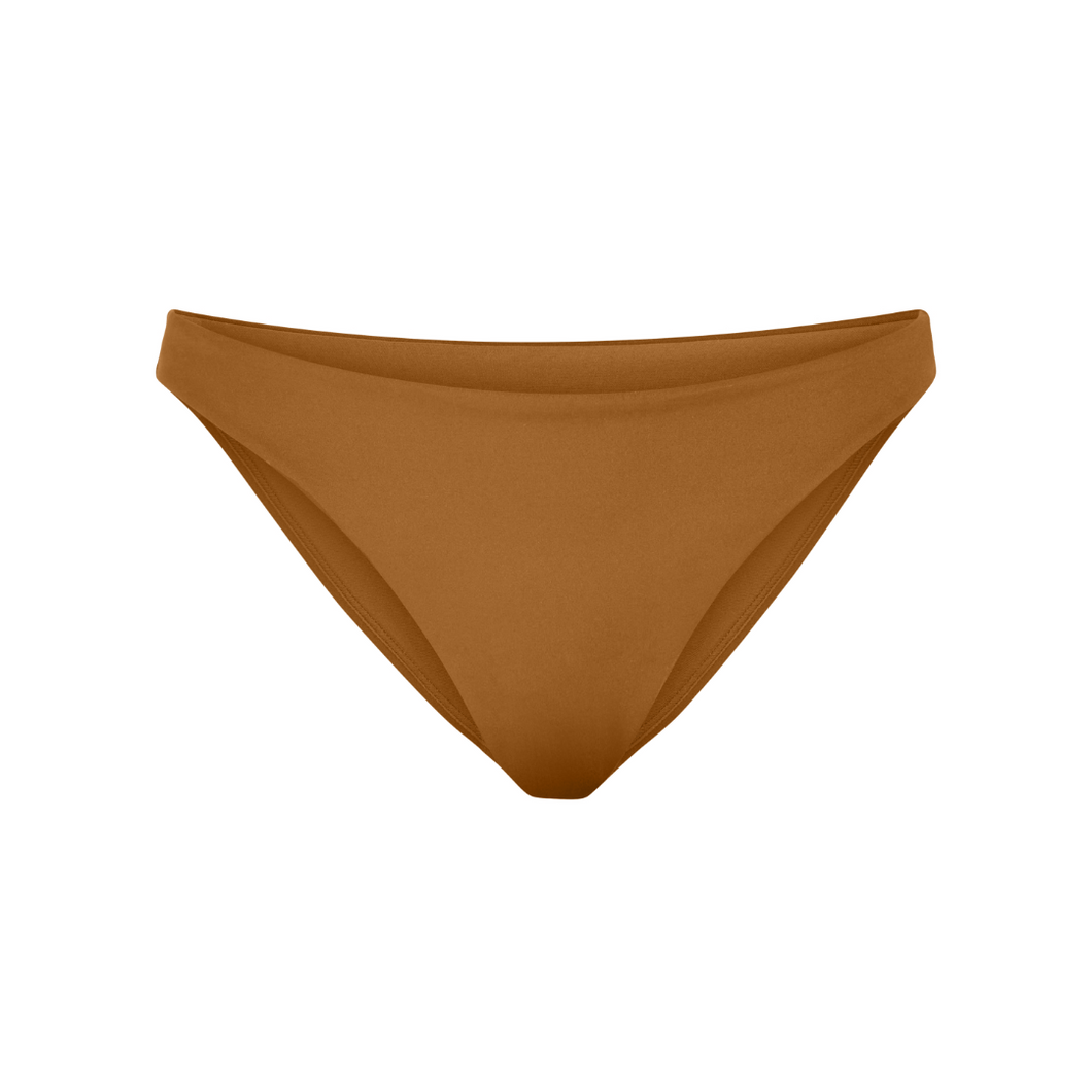 LEFT ON FRIDAY SWIM WEAR TO BOTTOM - TAN LINES (BROWN)